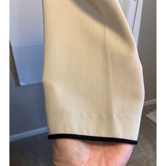 Banana Republic Skirt Set Women S/6 Beige Wool Blend Career Minimalist Lagenlook - Picture 7 of 16